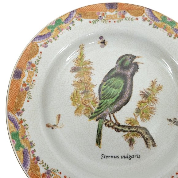 Wong Lee Decorative Bird Plate Sternus Vulgaris Starling Collectible Wall Table - Picture 3 of 7